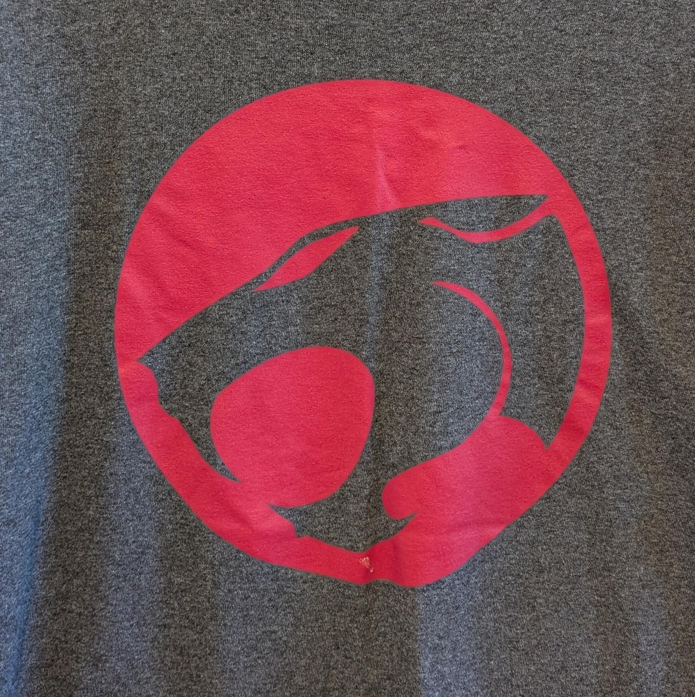 ThunderCats Gray Graphic T-Shirt Unisex XL Excel Used Cond Cartoon Women's Men's
